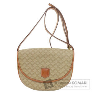 Celine Macadam Leather Brown Tan shoulder bag